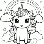 unicornio para colorir
