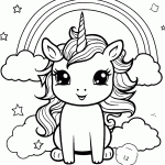 unicornio para colorir