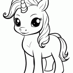 unicornio para colorir