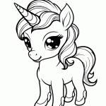 unicornio para colorir