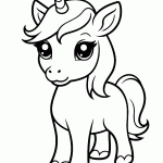 unicornio para colorir