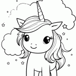 unicornio para colorir