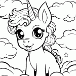 unicornio para colorir