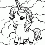 unicornio para colorir