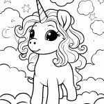 unicornio para colorir