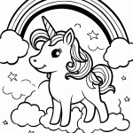 unicornio para colorir