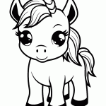 unicornio para colorir