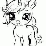 unicornio para colorir