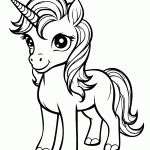 unicornio para colorir