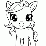 unicornio para colorir