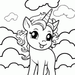 unicornio para colorir