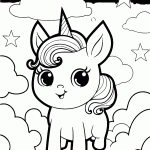 unicornio para colorir