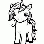 unicornio para colorir