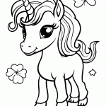 unicornio para colorir