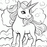 unicornio para colorir