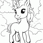 unicornio para colorir