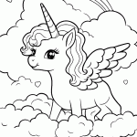 unicornio para colorir