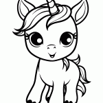 unicornio para colorir