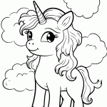 unicornio para colorir