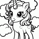 unicornio para colorir