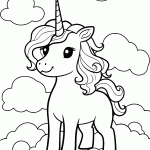 unicornio para colorir