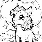 unicornio para colorir