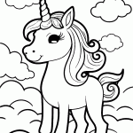 unicornio para colorir