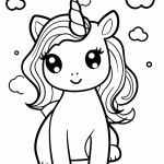 unicornio para colorir