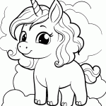unicornio para colorir