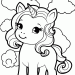 unicornio para colorir