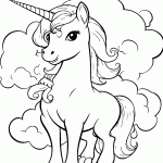 unicornio para colorir