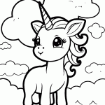 unicornio para colorir
