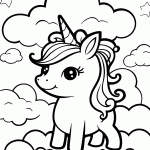 unicornio para colorir