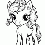 unicornio para colorir