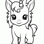 unicornio para colorir