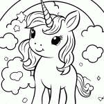 unicornio para colorir
