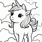 unicornio para colorir
