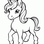 unicornio para colorir