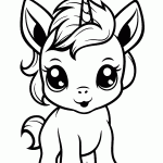 unicornio para colorir