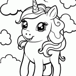 unicornio para colorir
