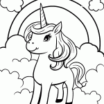 unicornio para colorir
