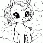 unicornio para colorir