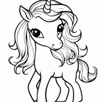 unicornio para colorir