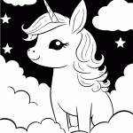 unicornio para colorir