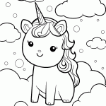 unicornio para colorir