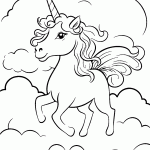 unicornio para colorir