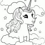 unicornio para colorir