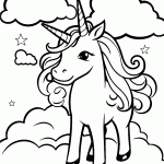 unicornio para colorir