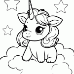 unicornio para colorir