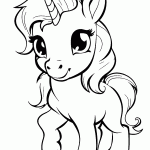 unicornio para colorir